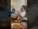 xavier and isla making dumplings