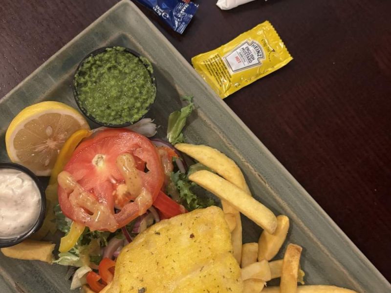 Fish and Chips with loads of vinegar