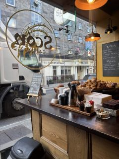 Morning coffee and scone in Galway before heading to the Cliffs