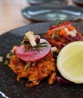 Carrot & Bush Thyme Fritters