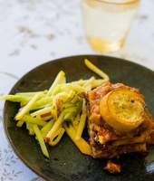 Zucchini, Muntrie & Apple Salad with Lemon Myrtle Vinaigrette